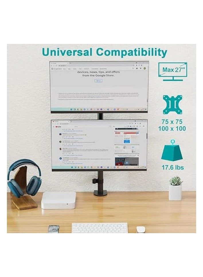 Dual Monitor Stand - 32 inch 75mm x 75mm 100mm x 100mm