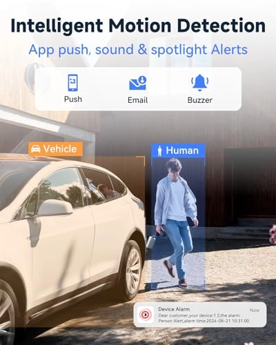 PoE Camera - 4pcs 8MP + 8CH NVR - 1TB