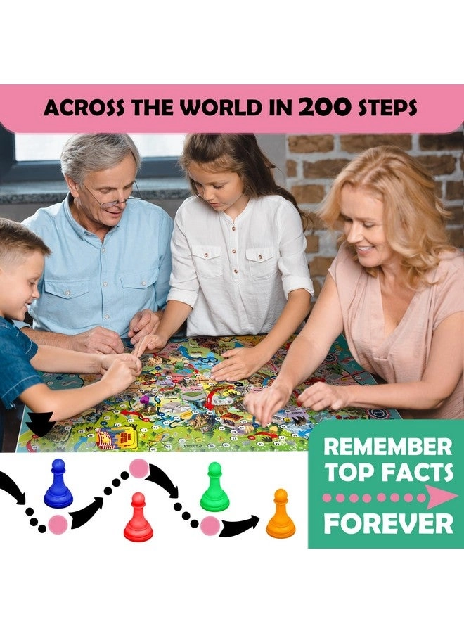 Board Game - Learning Educational Geography 120 Question Cards