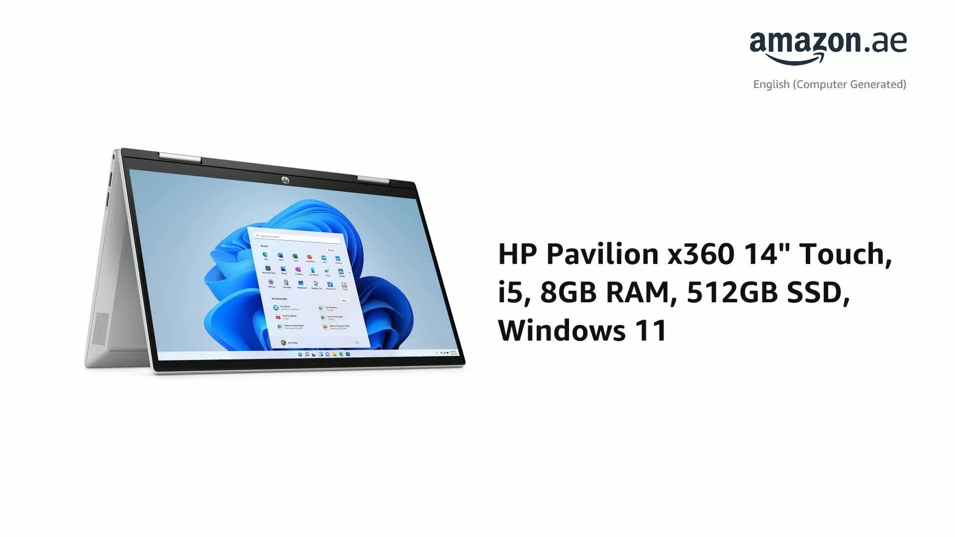 Pavilion x360 Convertible 14-dy1003ne - 14'' i5-1155G7 8GB DDR4 512GB SSD