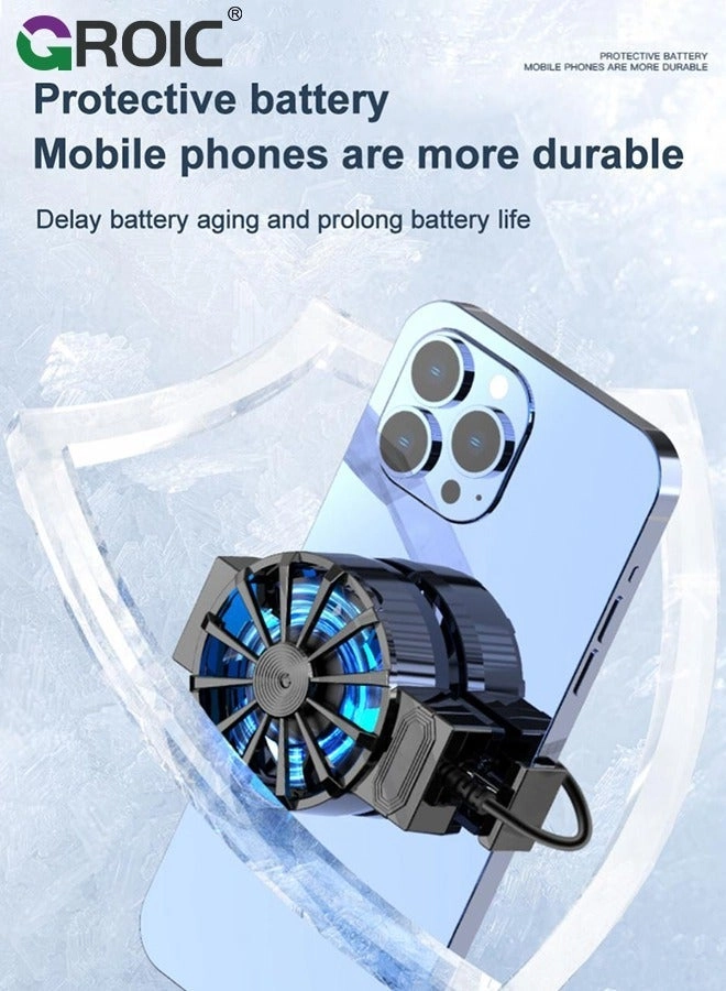 Phone Cooler - 3 Cooling Modes RGB Lights