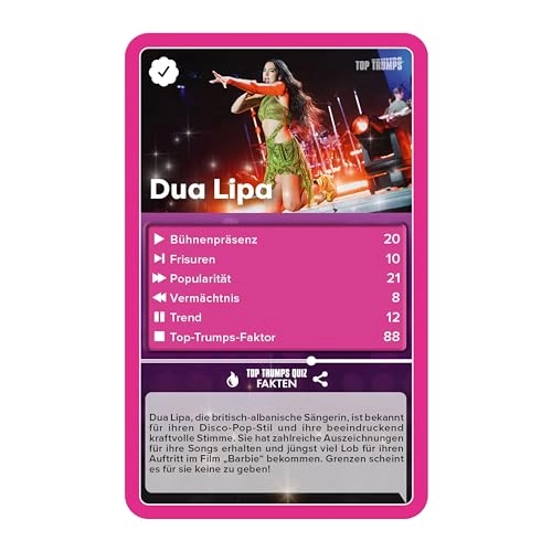 Top Trumps: Pop Stars - Card Game (German)