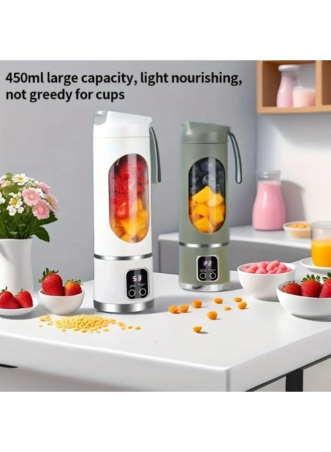 Mini Blender & Juicer - USB Rechargeable 3 Modes Digital Display