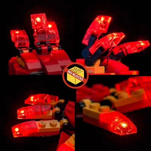 Fawkes Dumbledore's Phoenix - LED Light Set Compatible with 76448