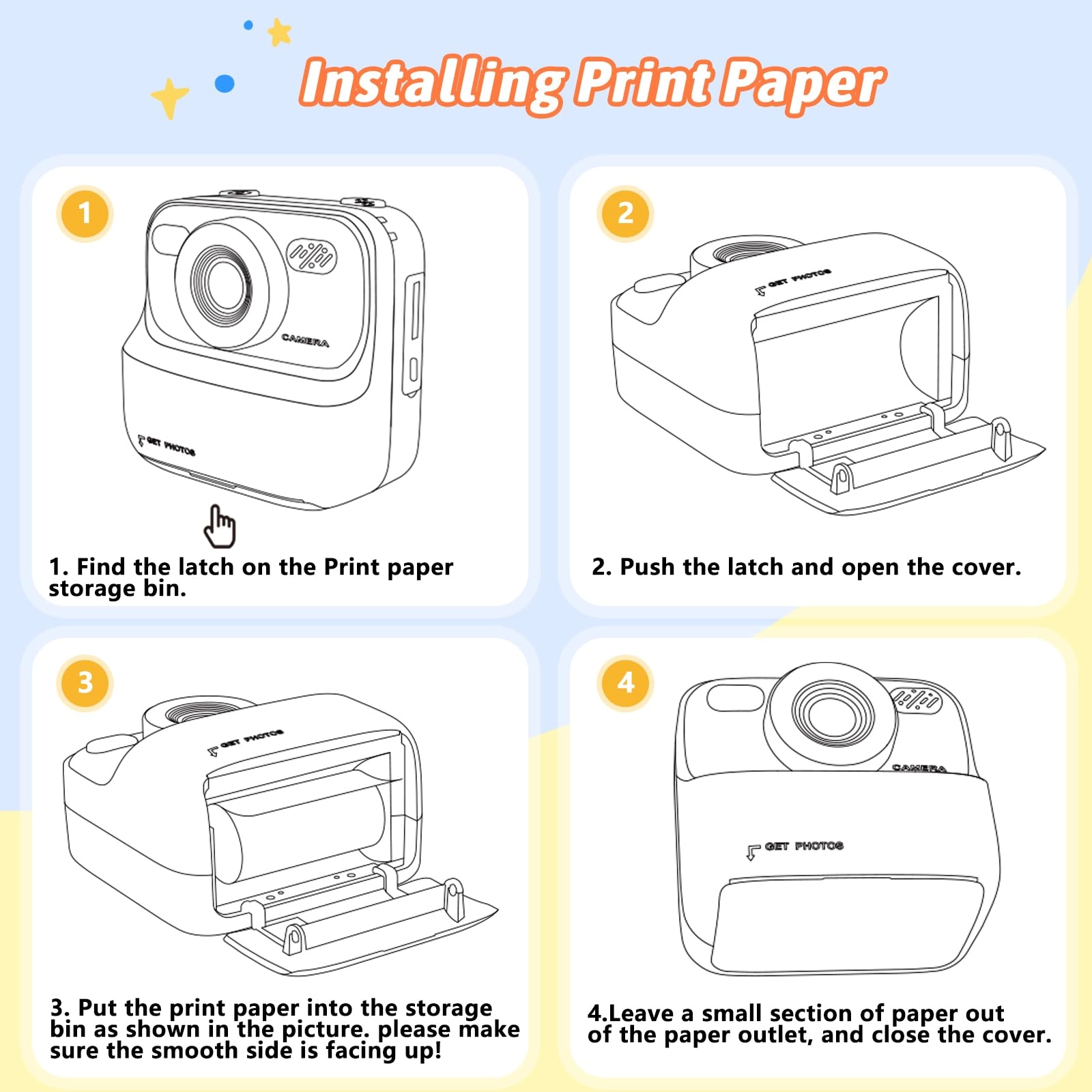 Instant Print Camera - 32GB White
