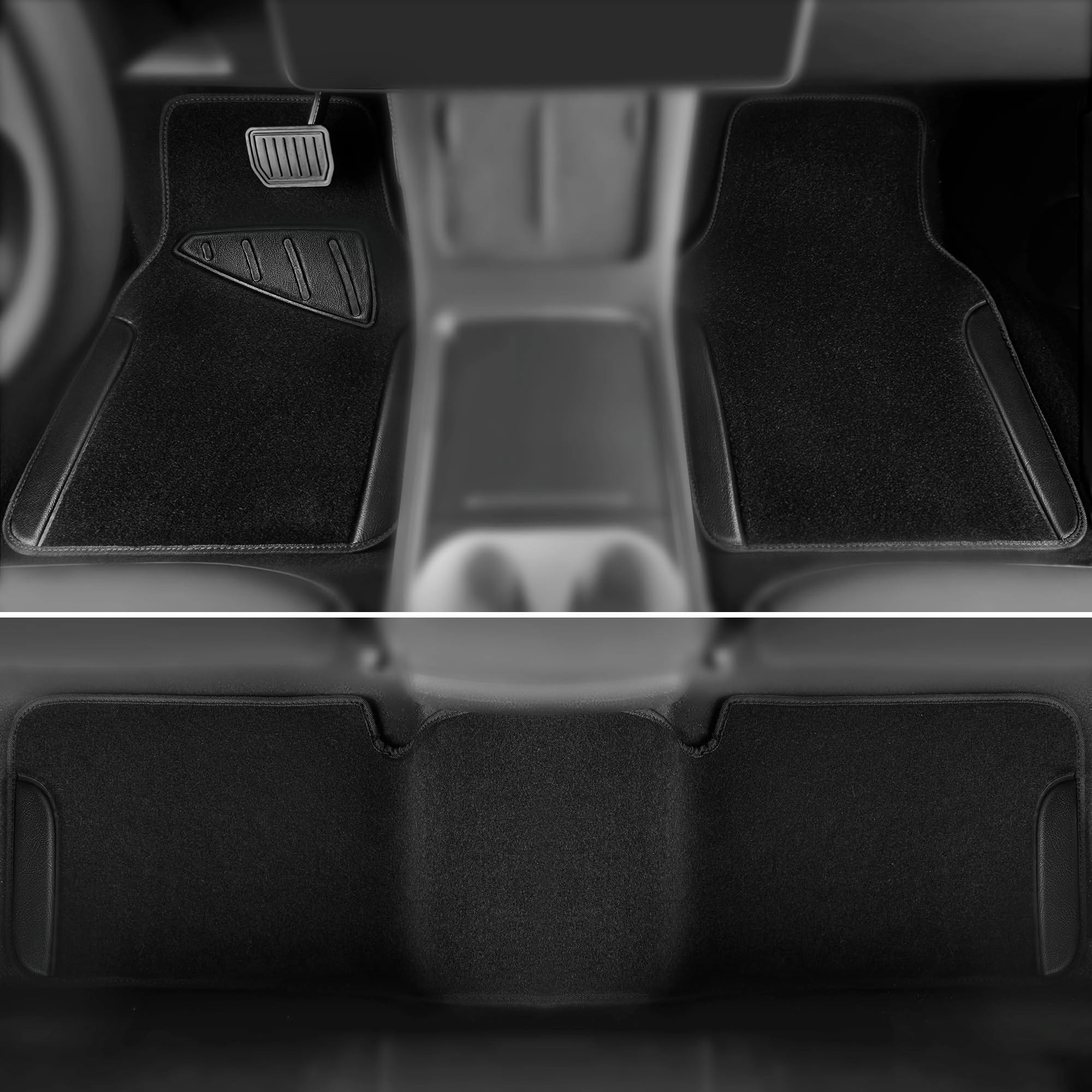 Jelly Waterproof Universal Fit Car Floor Mats - Pink Leather