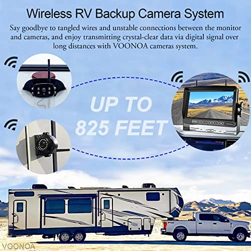 Wireless RV Camera System - Night vision 1080P