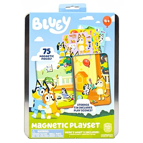 Horizon Group USA Bluey Magnetic Playset Storytelling - 4 years+ 75 pieces
