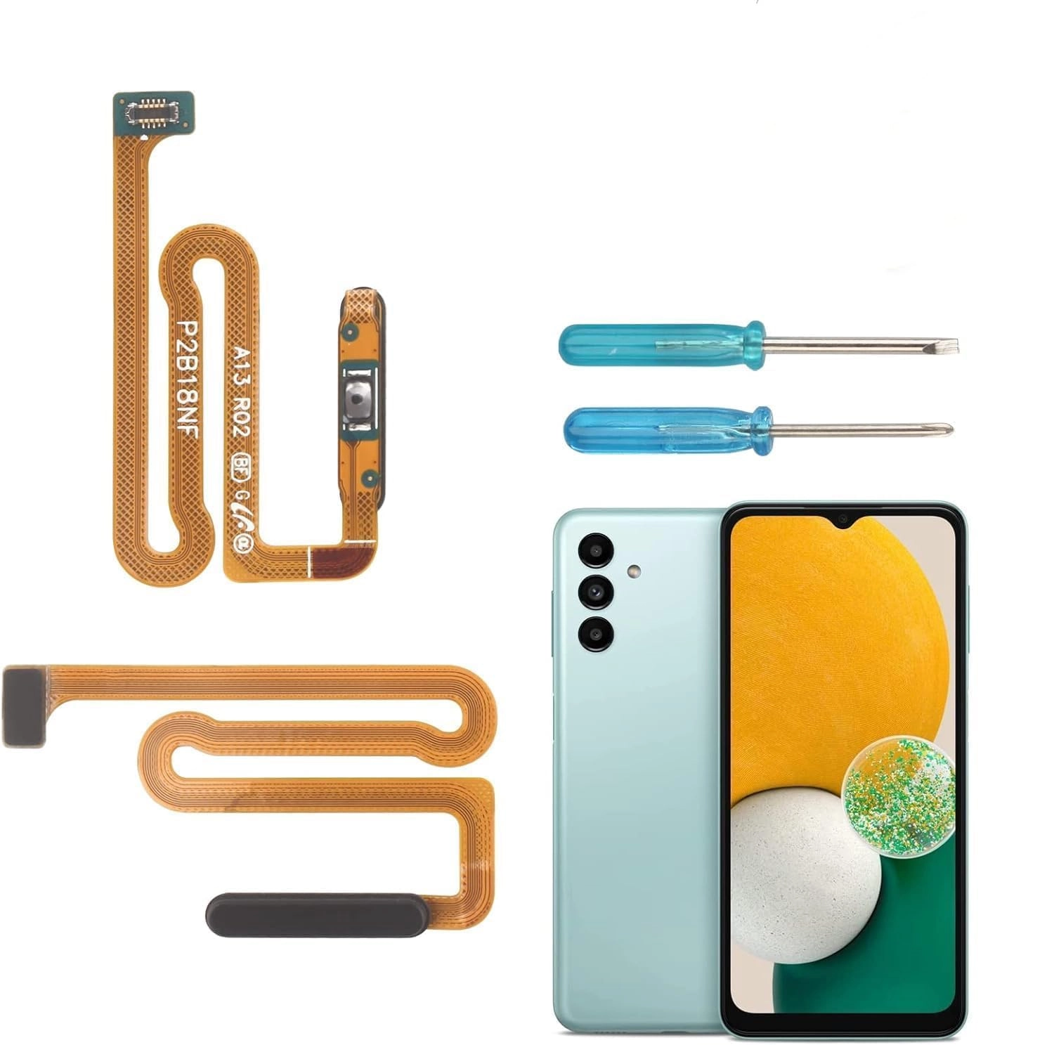 FKBAightccy Power On Off Flex Cable - Samsung Galaxy A13 5G A136U SM-A136U SM-A136B SM-A136U1 SM-A136W SM-S136DL