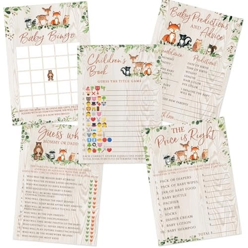 Woodland Baby Shower Game - 50 piece(s)