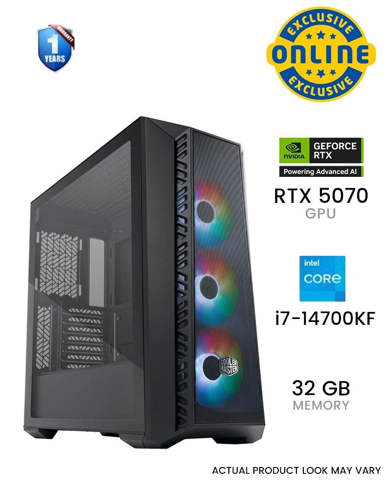 GamerTek Masterbox 520 Mesh - 32GB 1TB i7-14700KF