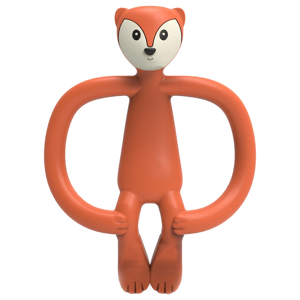 Matchstick Monkey Fudge Fox Teether - food-grade silicone