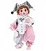 Harlequin Reborn Baby Doll - 18 Inch Curly Hair Green Eyes Ages 5+