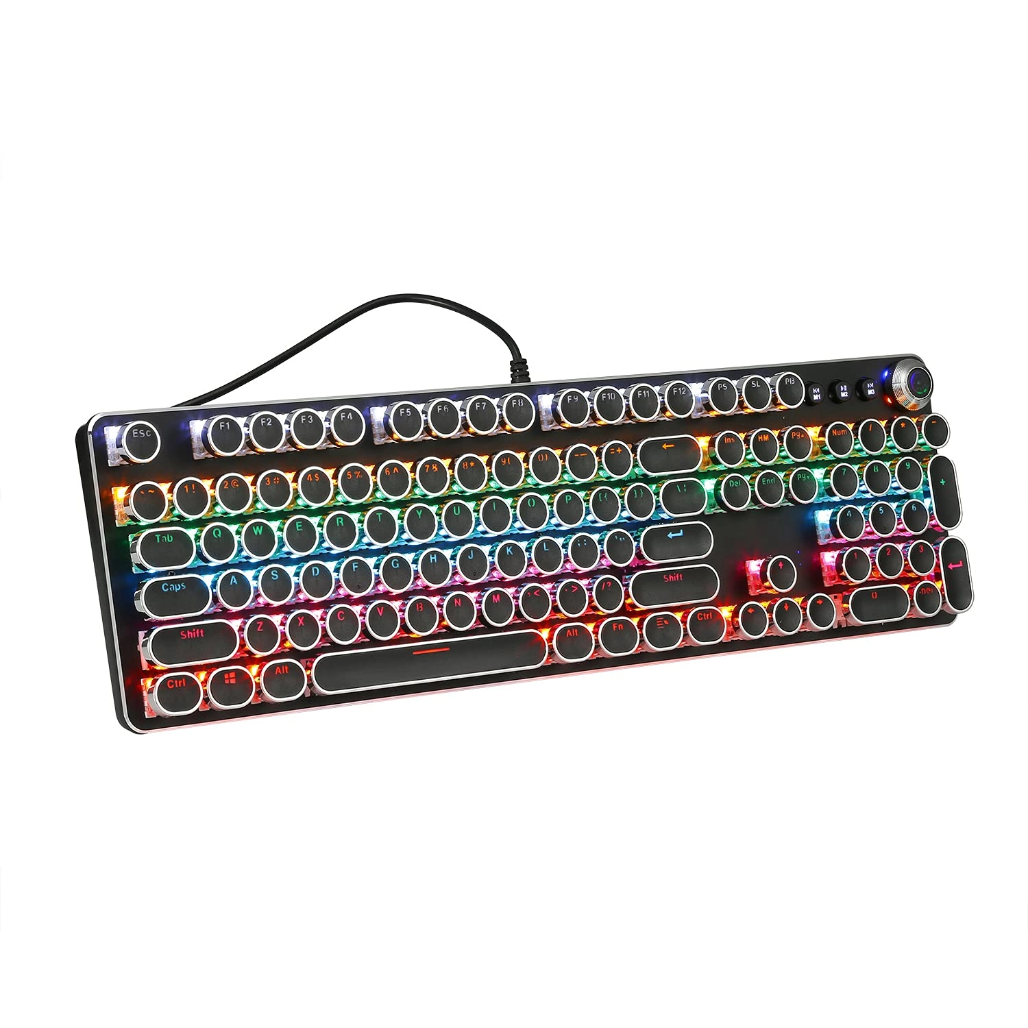 Hayal Retro Typewriter Mechanical Gaming Keyboard - Wired