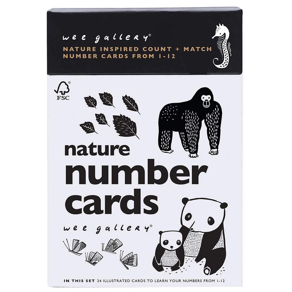 Wee Gallery Nature Number Cards - 18 months-3 years