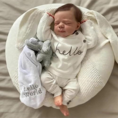 Reborn Baby Doll - 18 Inch Silicone Girl Sleeping Ages 3+