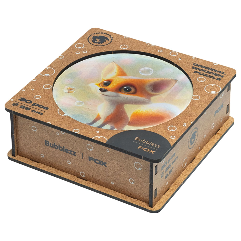 Fox Bubblezz Wooden Puzzle (4107390-Fox_Bubblezz) - 30 pcs