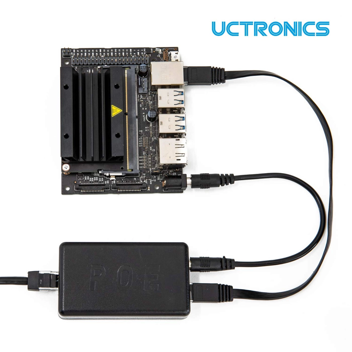 USB-C PoE Splitter - 5V/4A 802.3at Gigabit
