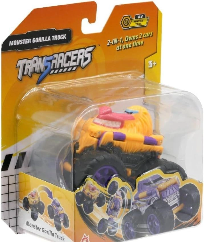 2-In-1 Flip Vehicle Monster Gorilla Truck - Transforming Lightweight