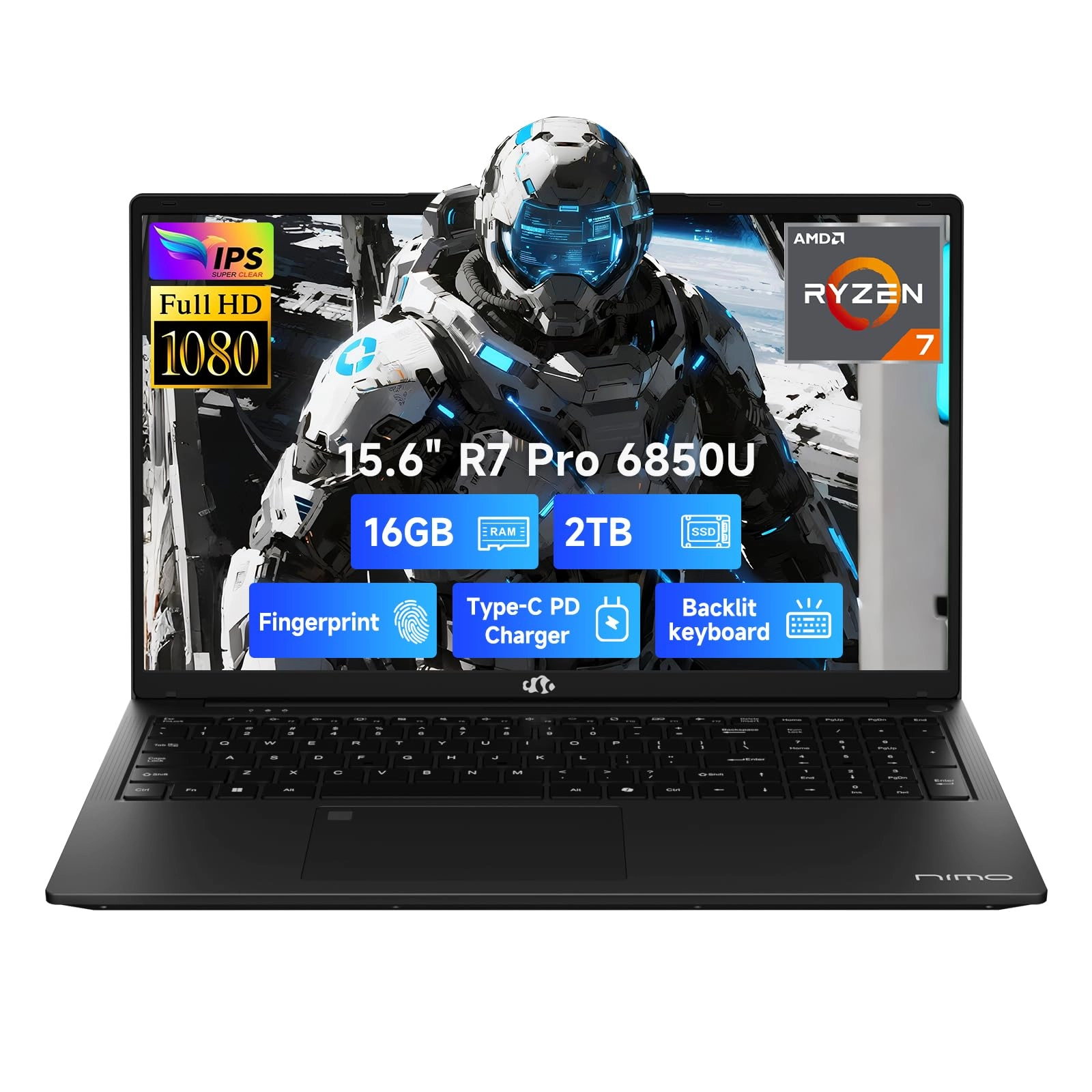 N15A - 15.6'' Ryzen 7 Pro 6850U 16GB DDR5 2TB SSD