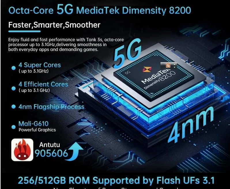 tank 3s - 24 GB 256GB