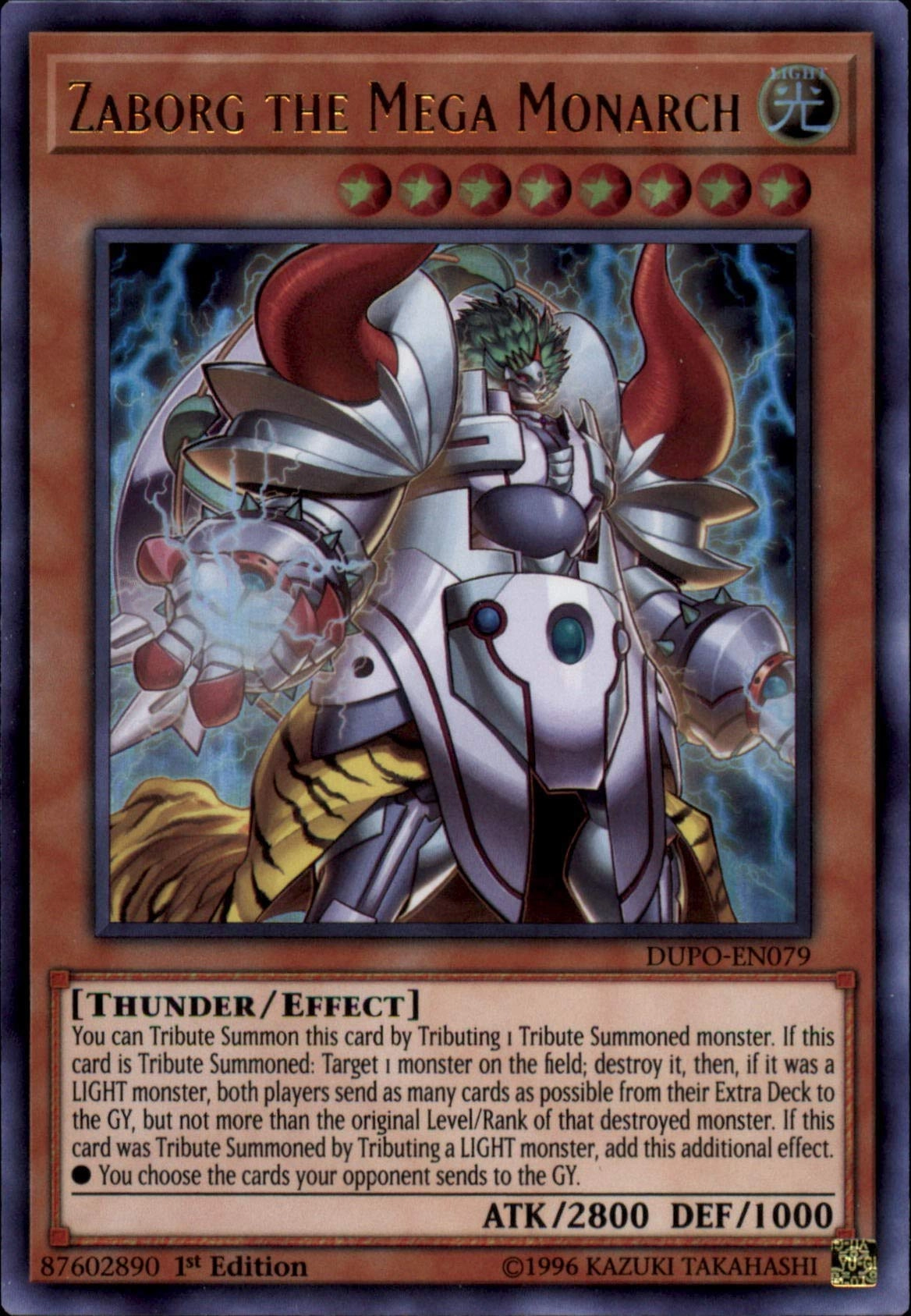 Yu-Gi-Oh! Zaborg The Mega Monarch DUPO-EN079 - English