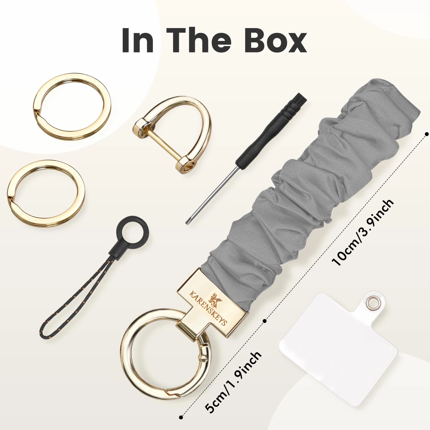 Scrunchie Keychain Wristlet - Colour