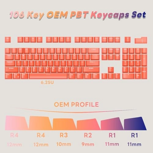 Keycap Set - Standard 108 keys Bluetooth