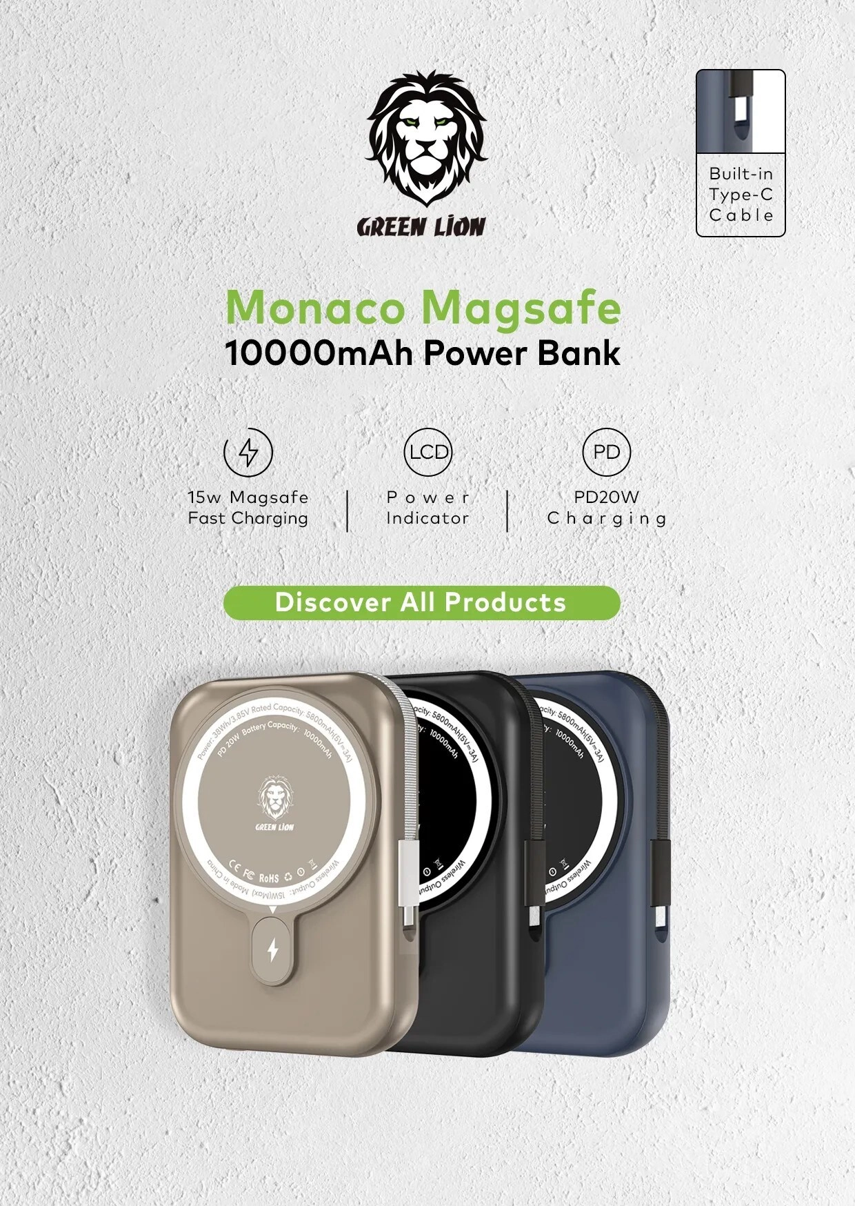Monaco - 10000mAh 15W MagSafe