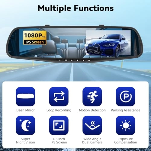 Mirror Dash Cam - 1080p 30FPS