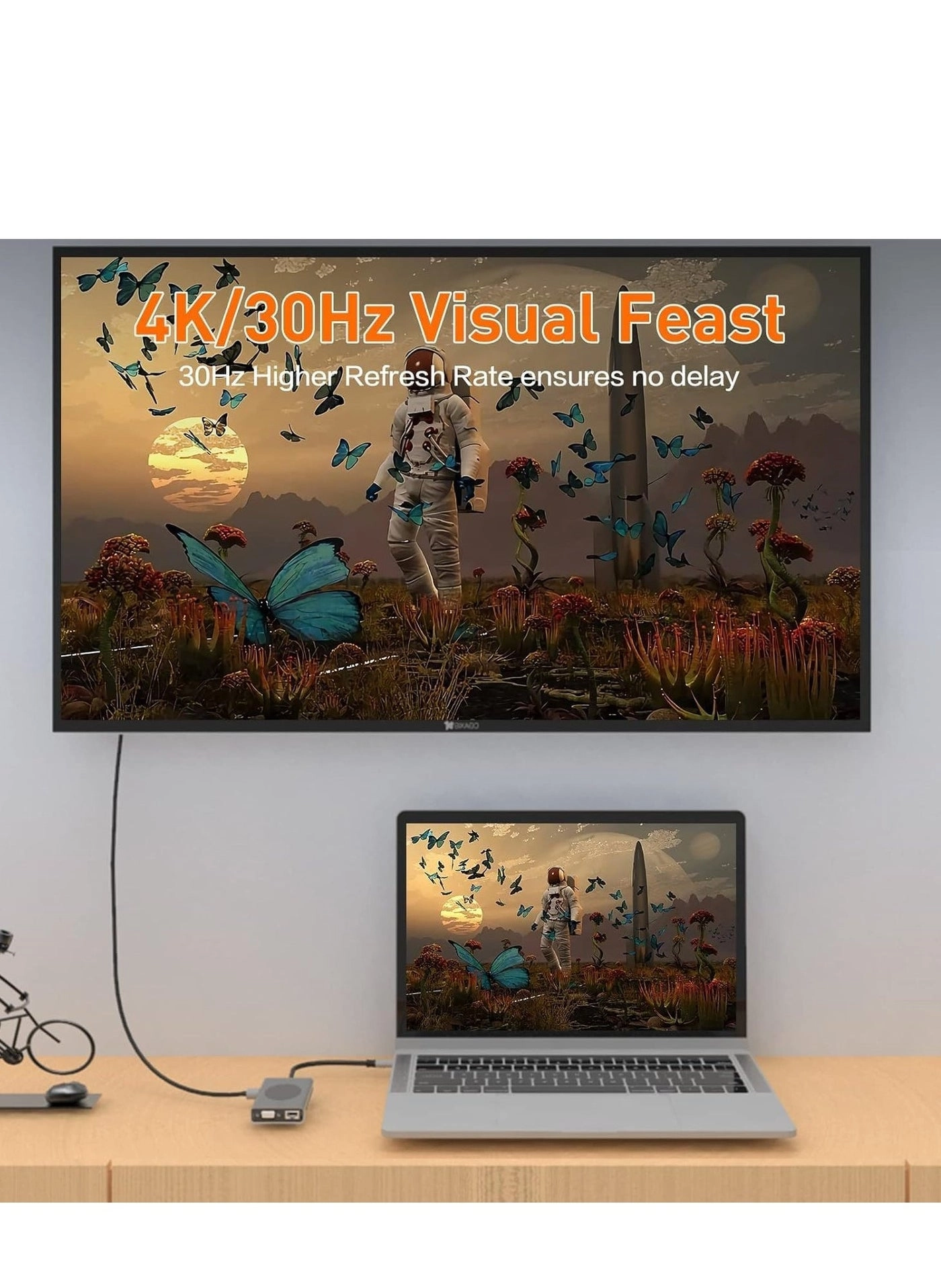 USB C Docking Station - 13-in-1 Wireless Charging 4K HDMI