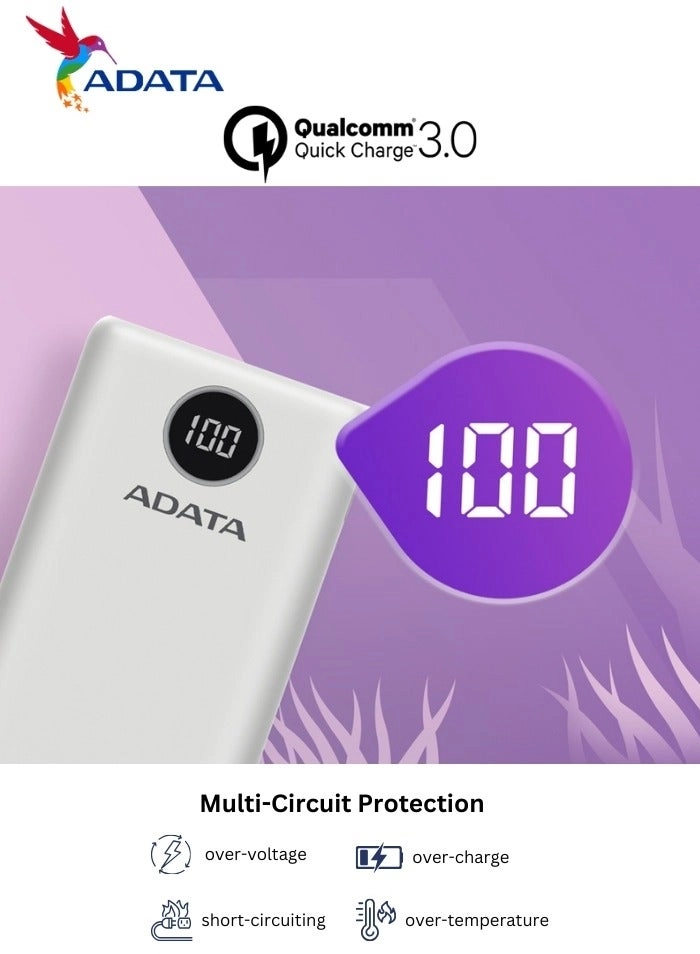 P20000QCD - 20000 mAh 18 W