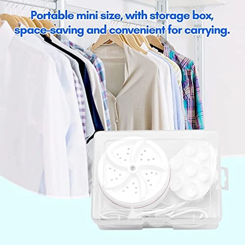 Ultrasonic Turbo Washing Machine - USB power portable mini suction cups