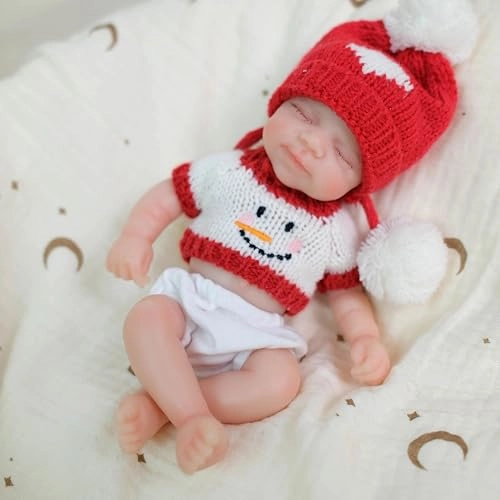 Reborn Baby Doll - 8 inch Full silicone Girl Ages 3+