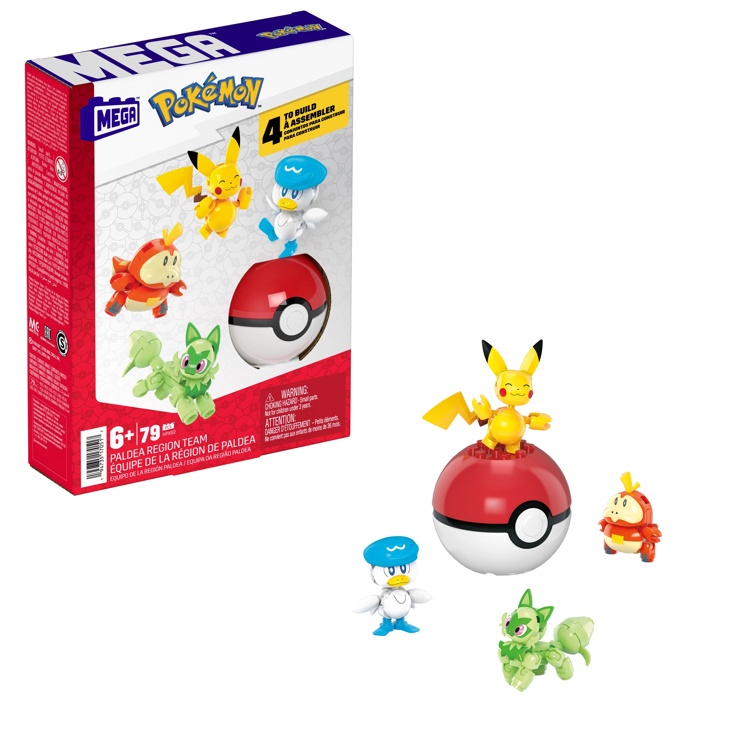 MEGA Pokemon Action Figure - Paldea Region Team