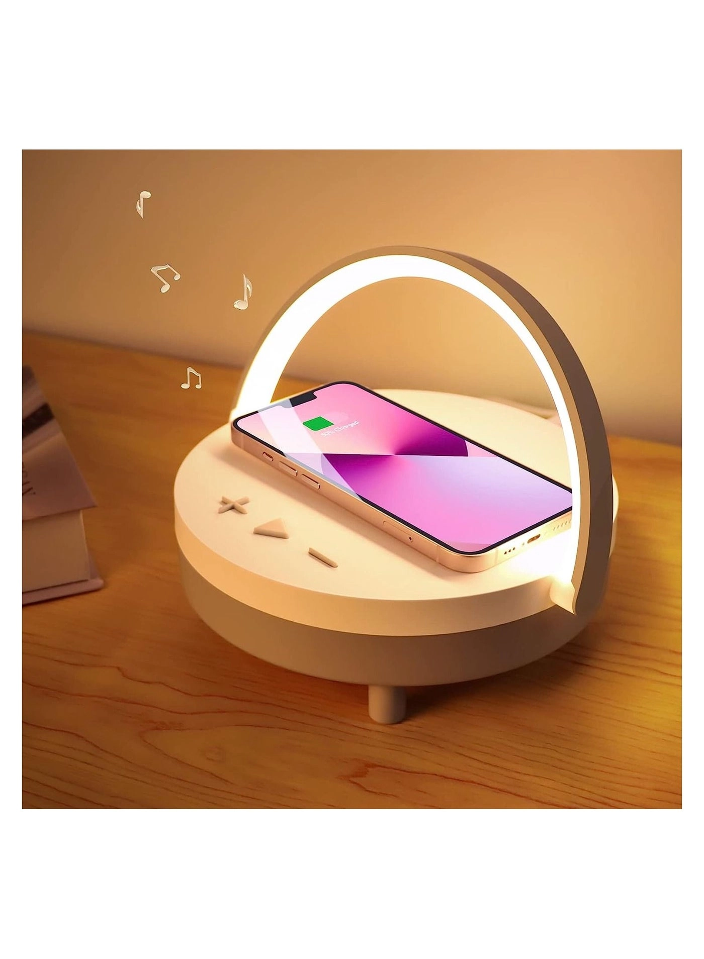 Earldom LED Night Light - Dimmable Wireless Charger Bluetooth Speaker