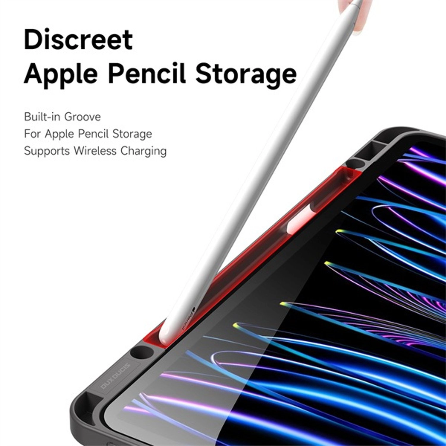 Smart Folio Case with Pencil Slot for iPad Pro 12.9-inch (2018, 2020, 2021, 2022)