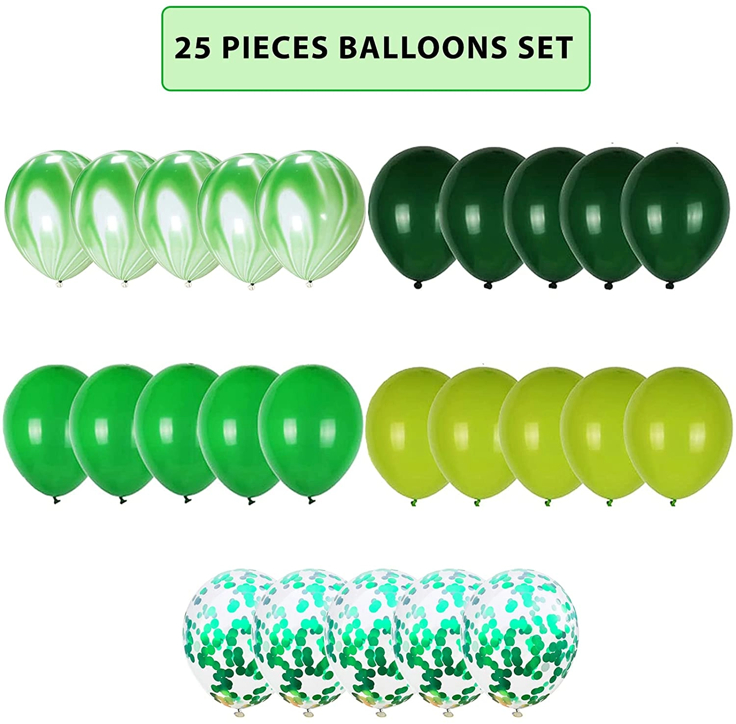 Safari Theme Party Balloons - 25-Pieces
