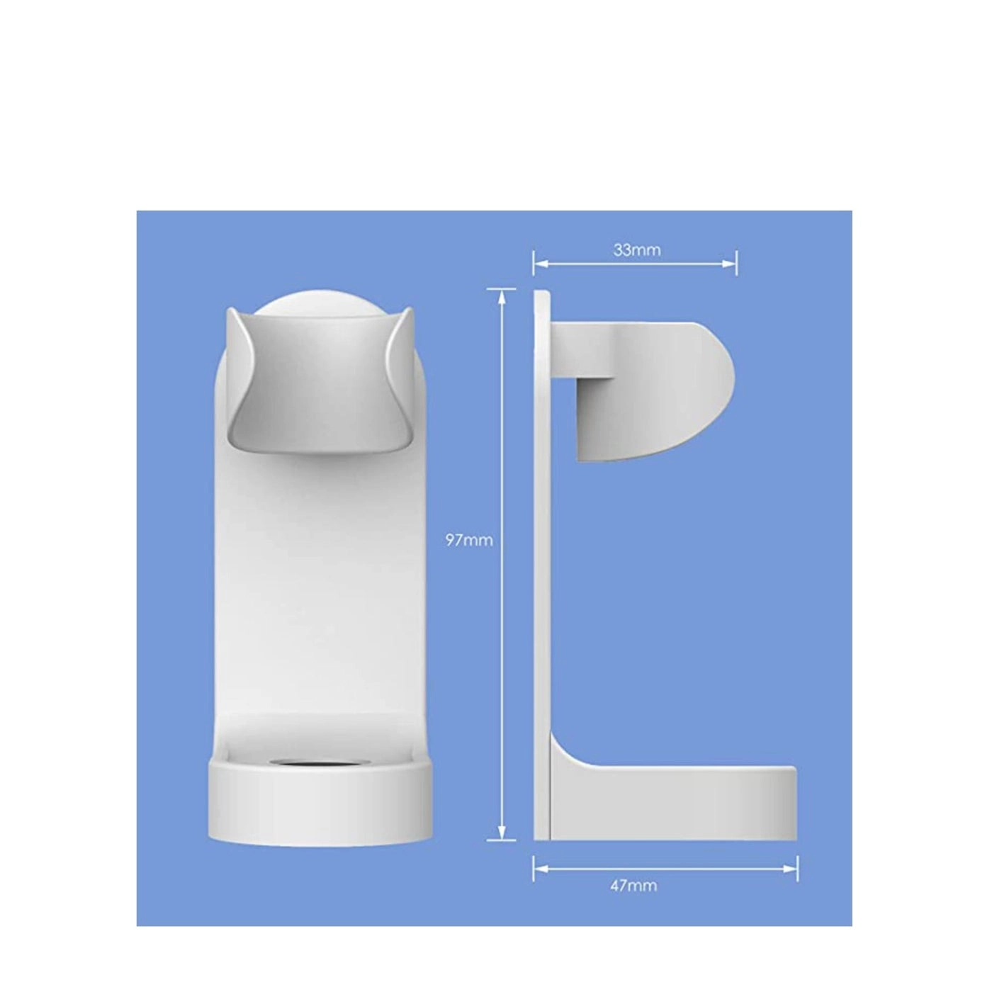 Electric Toothbrush Holder - Adhesive Wall Mounted 2 Pack