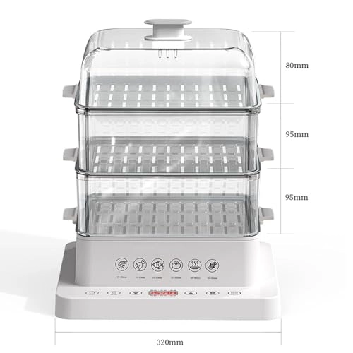 360° Steam Cycle Electric Food Steamer - 26L