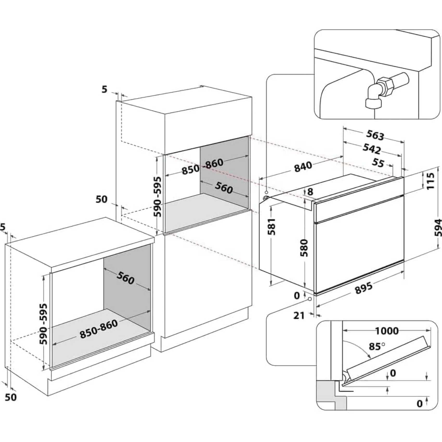 BO243XU - 90cm Electric Oven