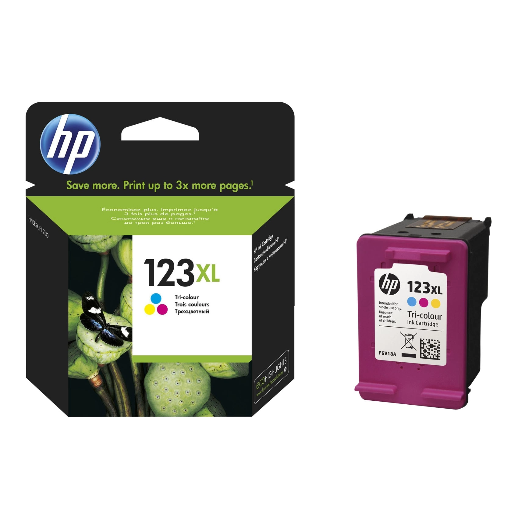 HP 123XL High Yield Multicolor