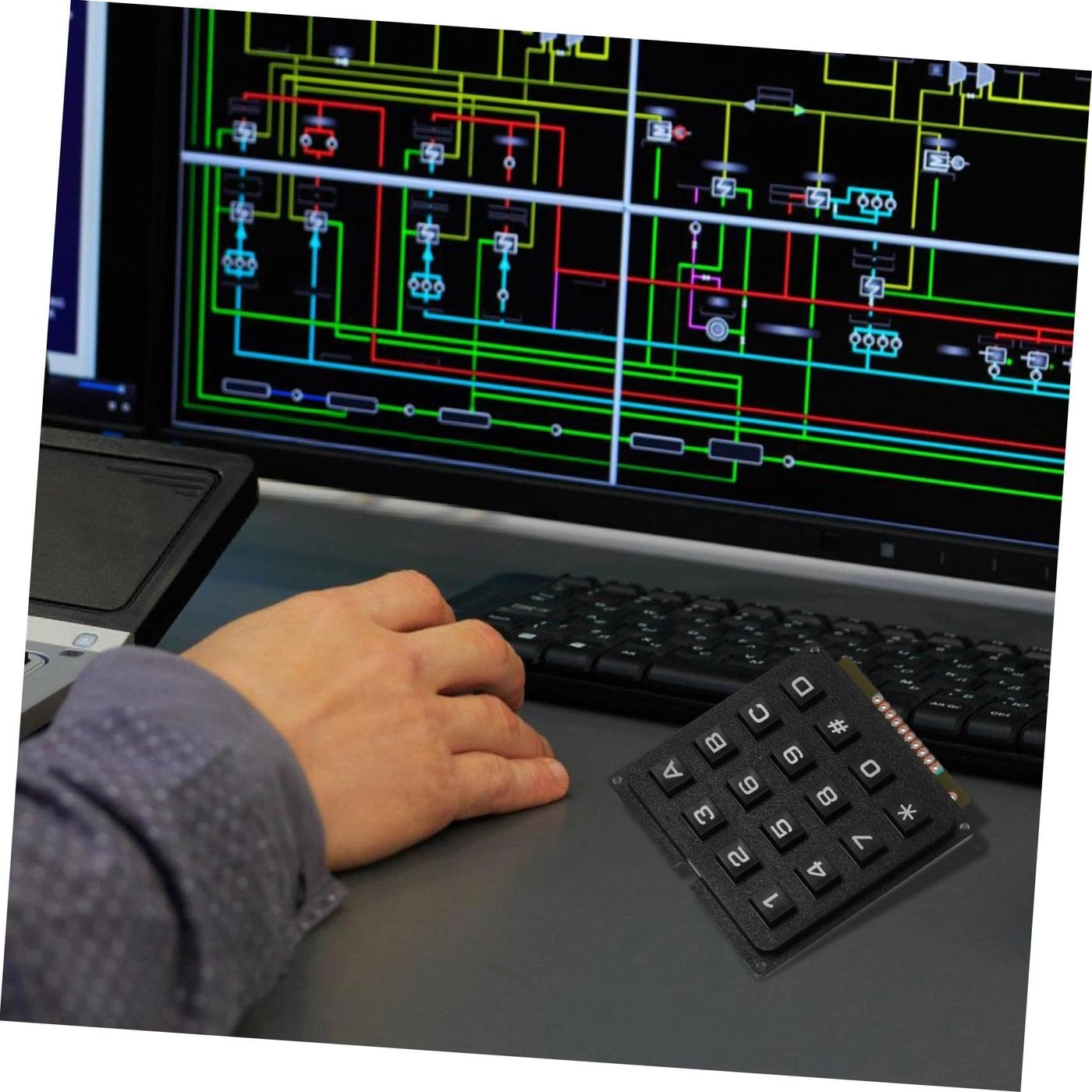 Keypad Module - 3x4 Matrix 16 keys Microcontroller