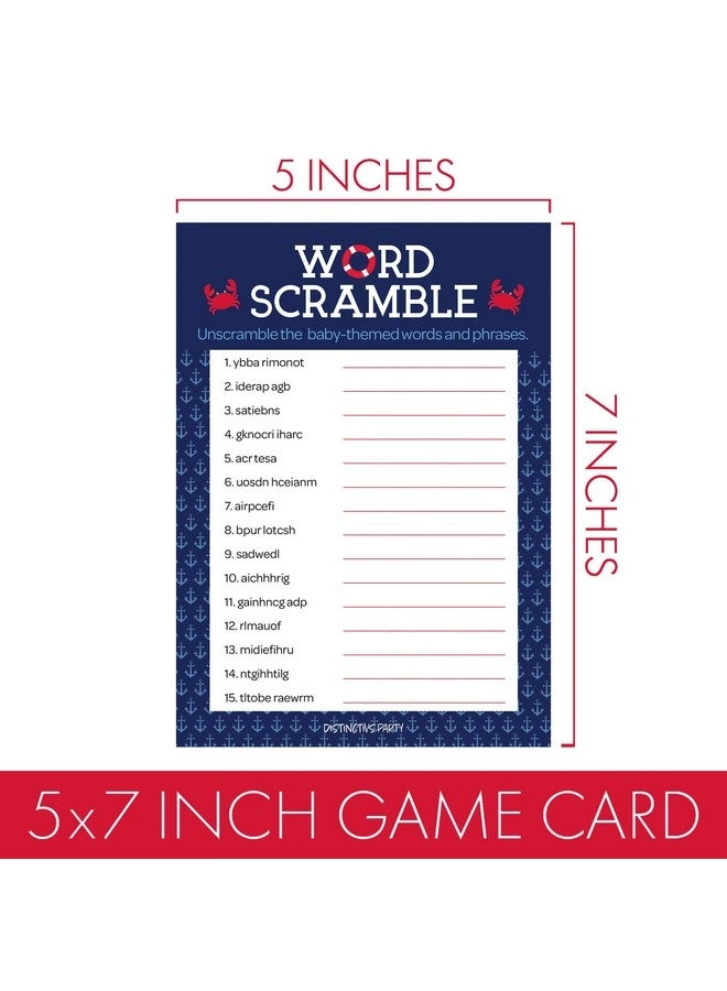 What's On Your Phone + Word Scramble - Ahoy It's a Boy Nautical