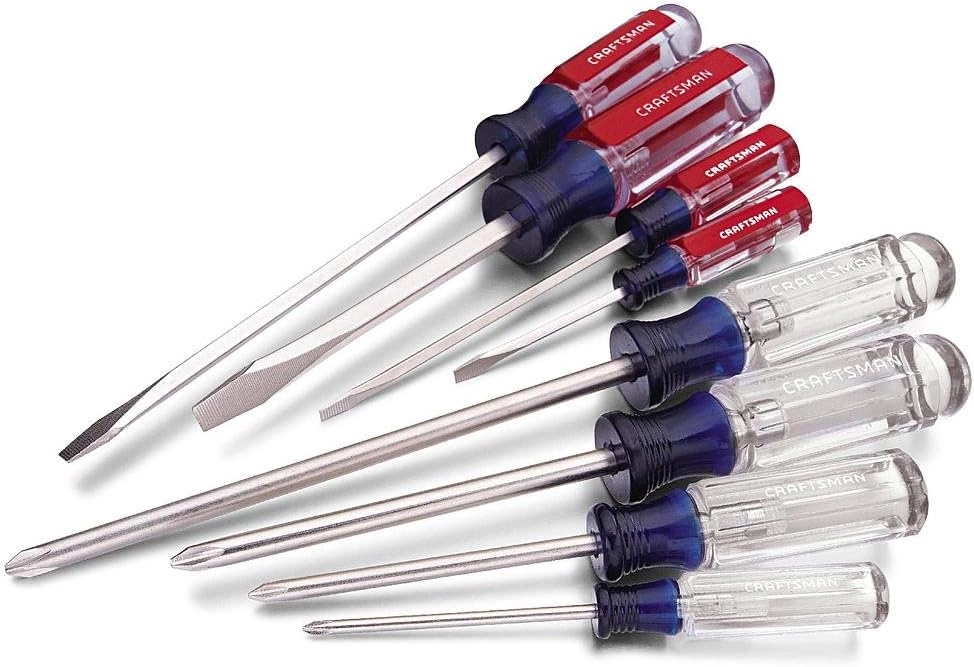 Craftsman Phillips and Slotted Slotted and Phillips Screwdriver Set (8 Pcs)