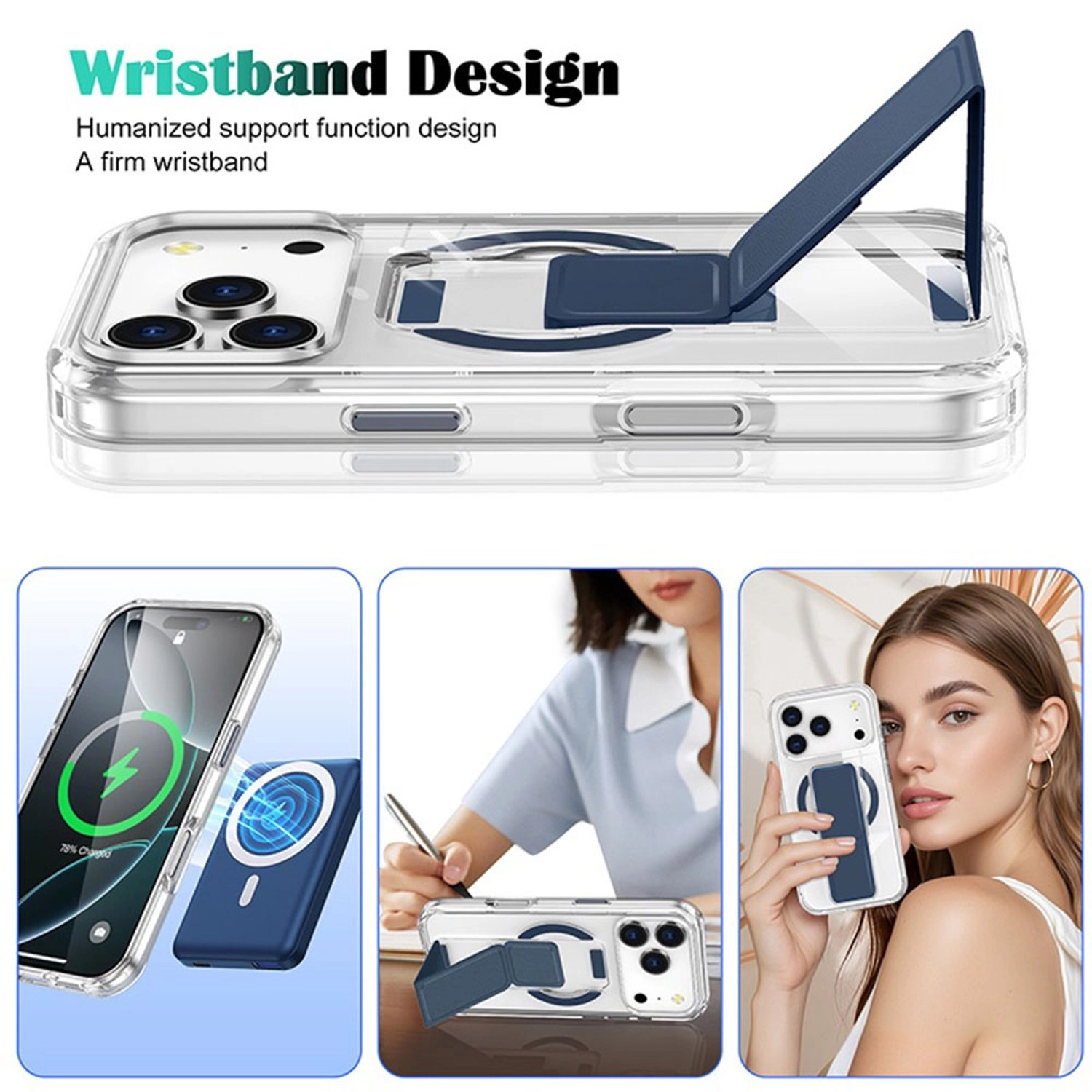 MagSafe Clear Kickstand Case for iPhone 17 Pro Max