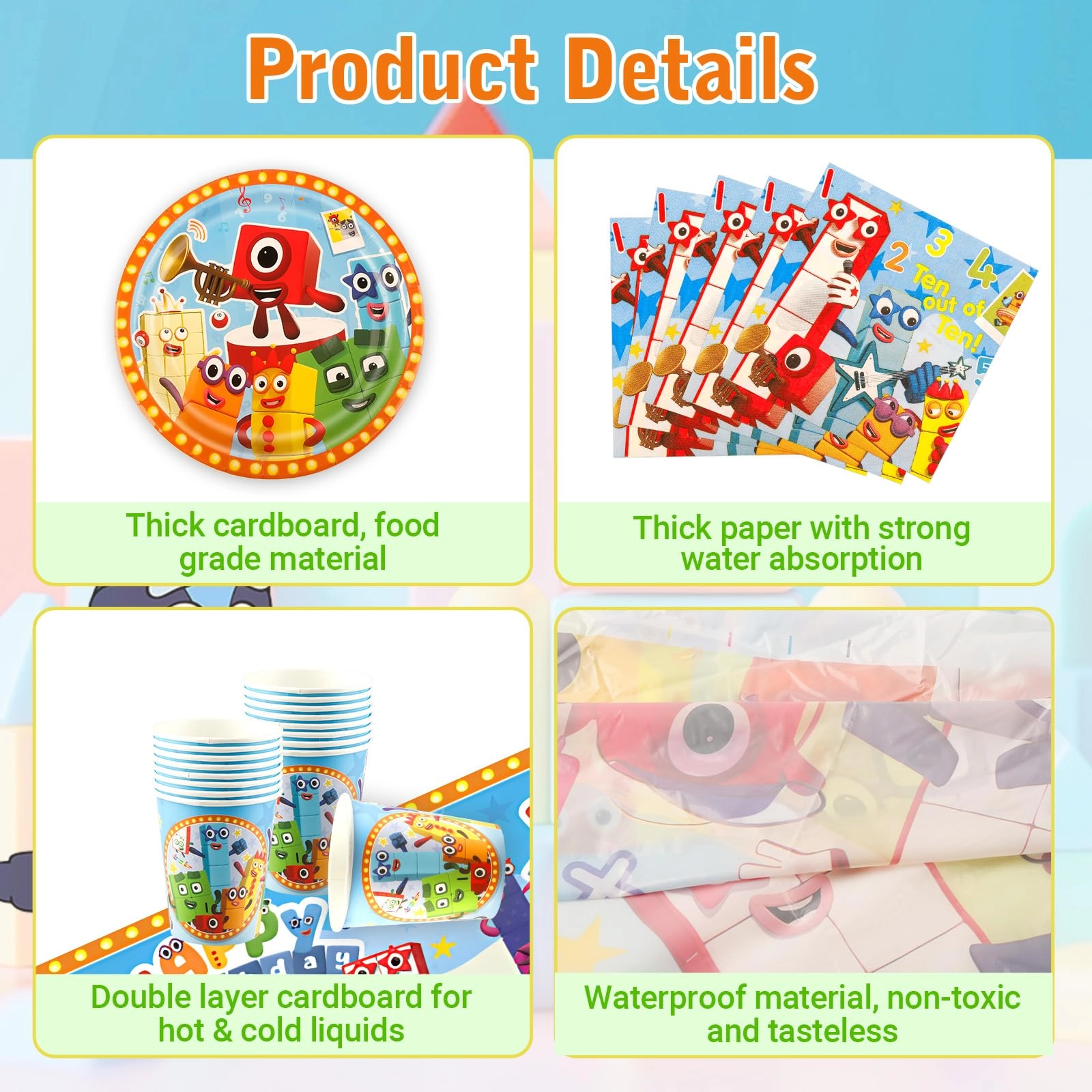 Party Tableware Set - 52PC Birthday