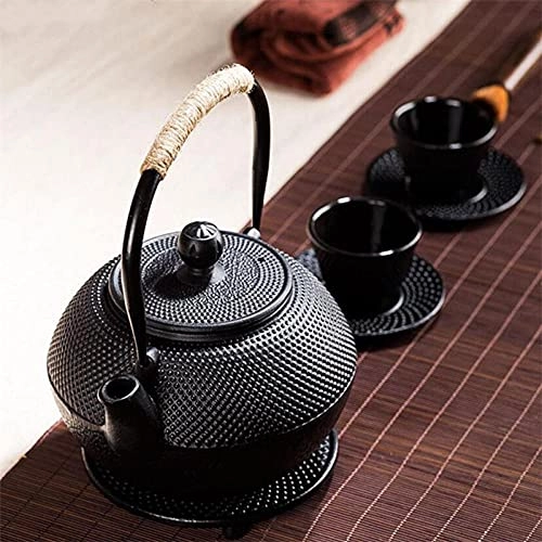 Trottubin Cast Iron Kettle Teapot - Iron Ceramic Stainless Steel Copper Cast Iron 1200 ml