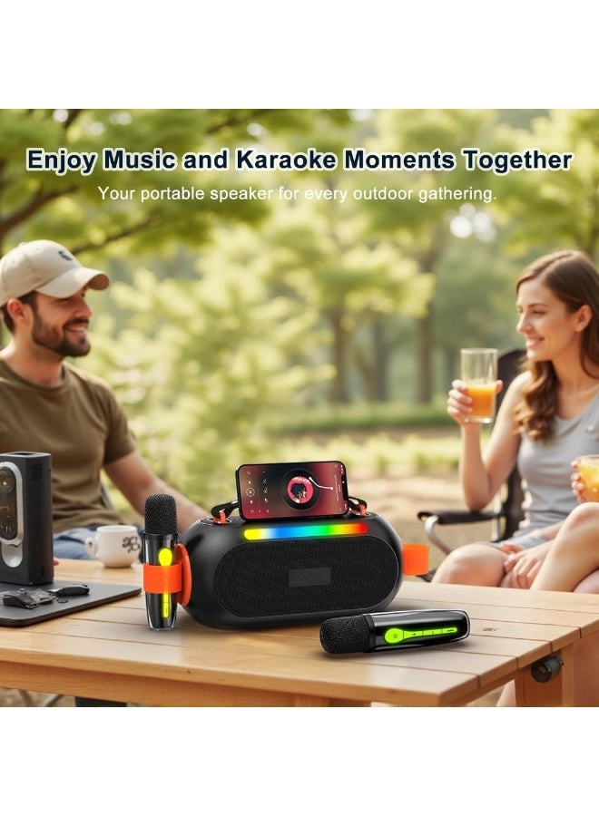 Karaoke Machine - 2 Wireless Microphones 30W