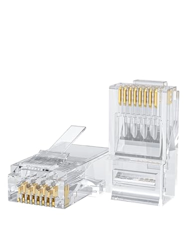 CableCreation Cat6 RJ45 Connector - 50Pack UTP Transparent